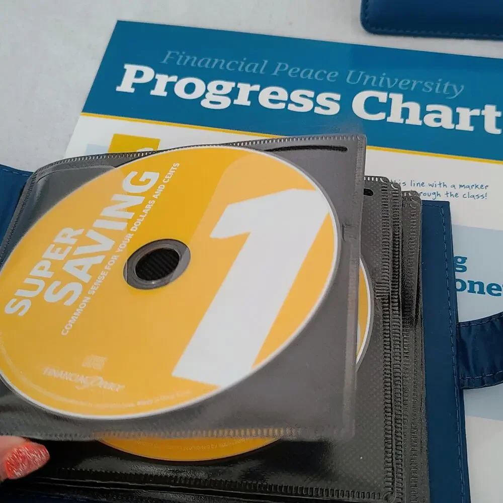 Dave Ramsey Financial Peace University Envelope System Wallet, Audio CD, Chart
